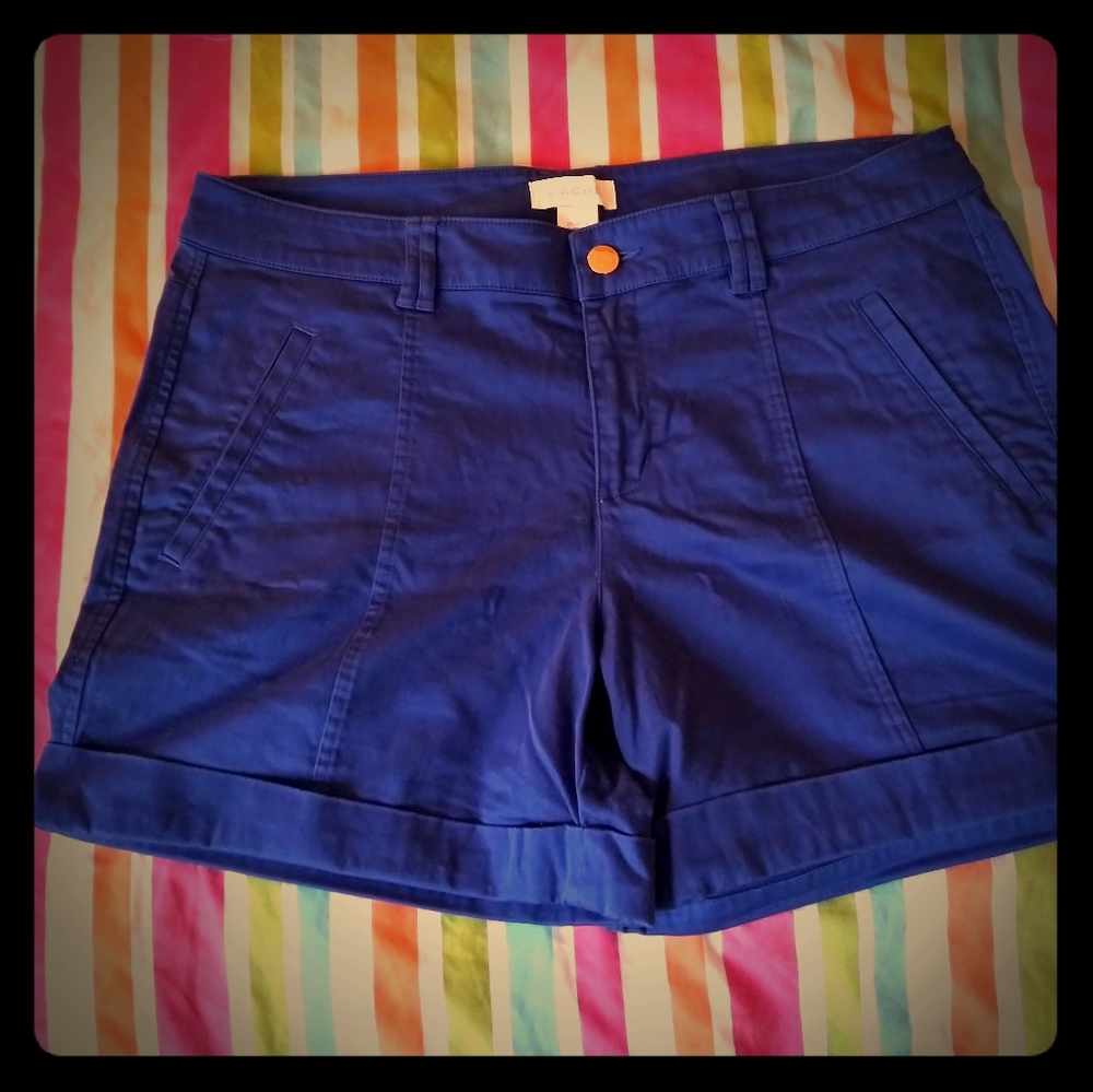 Blue Cotton Shorts